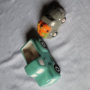 Ceramic farm truck decor